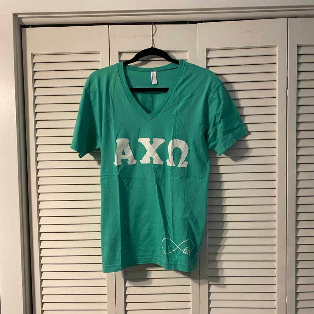 ❌[SOLD]❌ Alpha Chi Omega teal v-neck